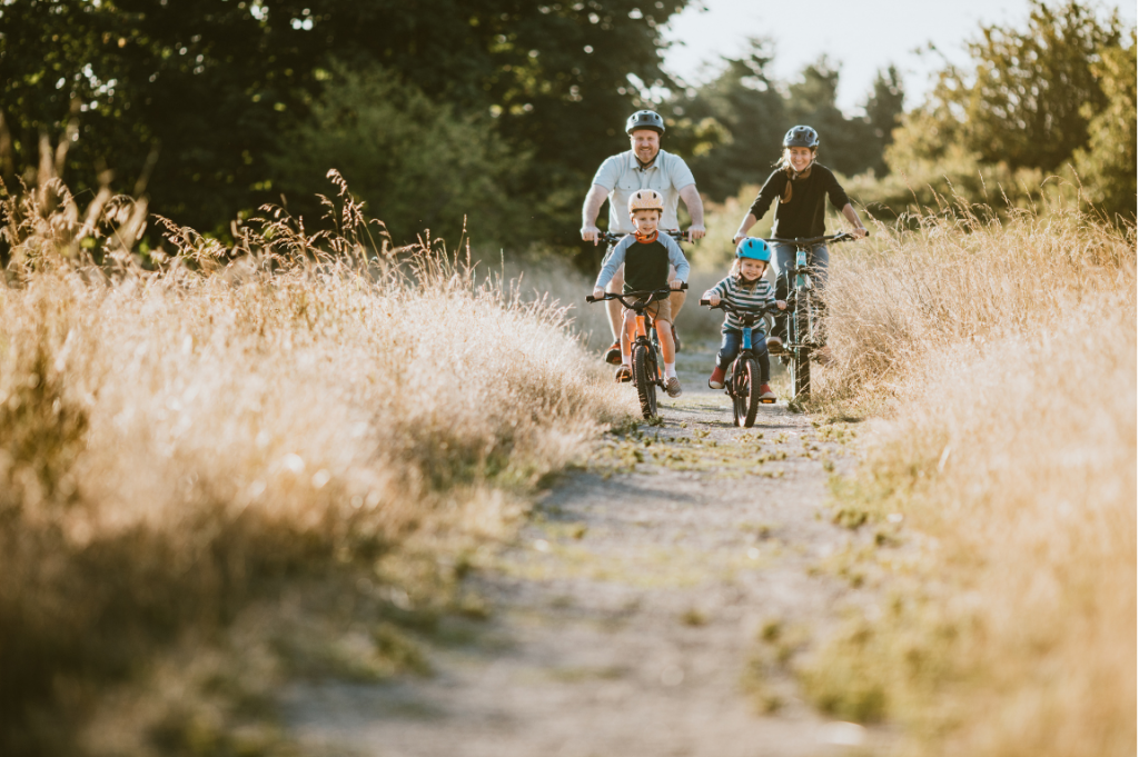 Family Bike riding Westbrook QLD